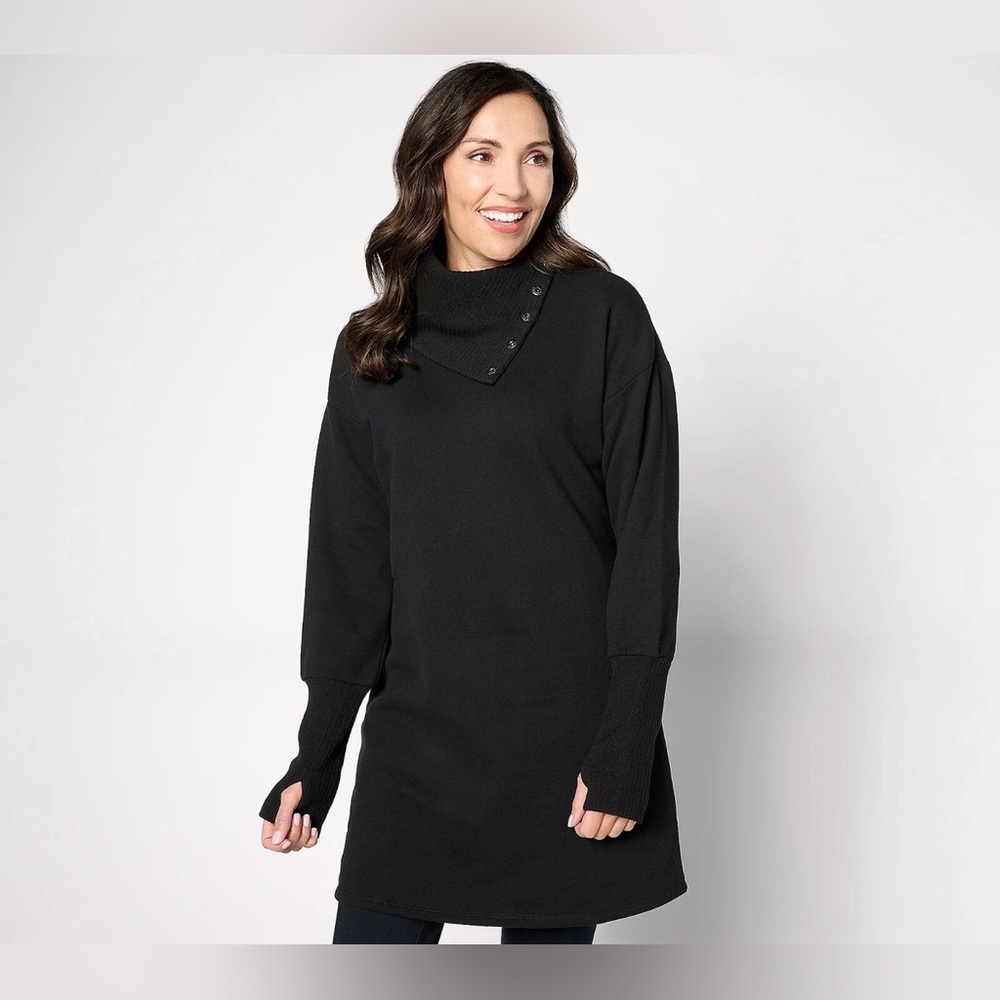 Cop.Copine Black Ribbed Knit Top